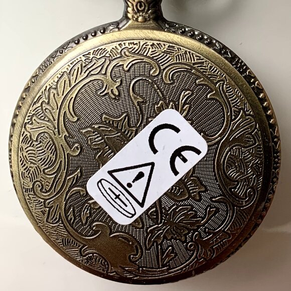 Vintage Style Copper Quartz Pocket Watch - Picture 8 of 11